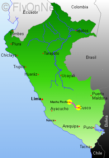 Machu Picchu túra térképek