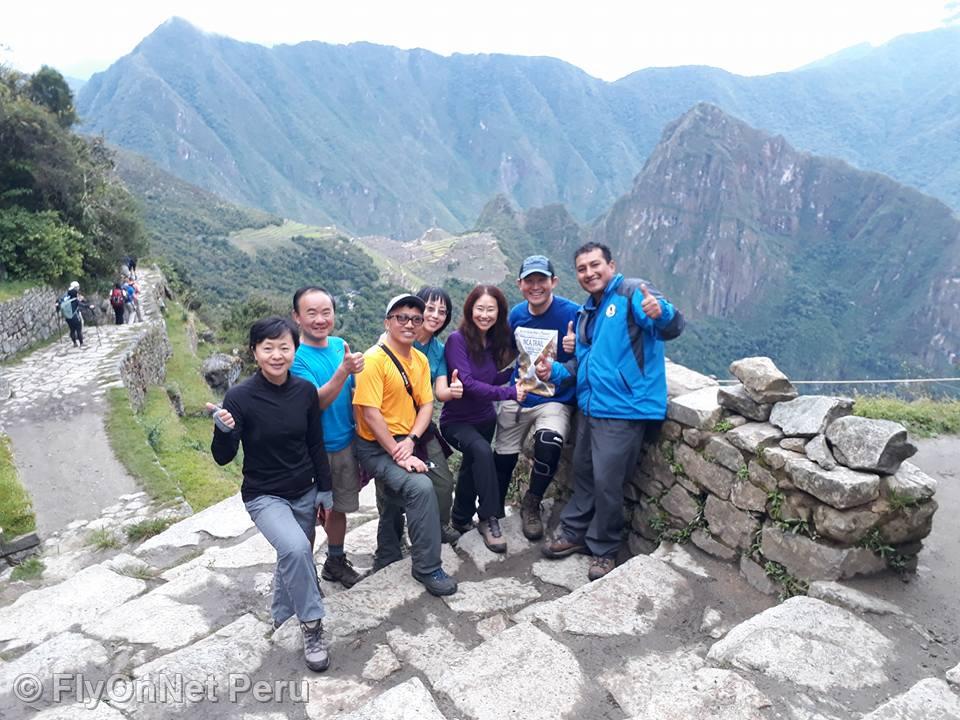 Fotóalbum: Arrival of the group of hikers at Machu Picchu