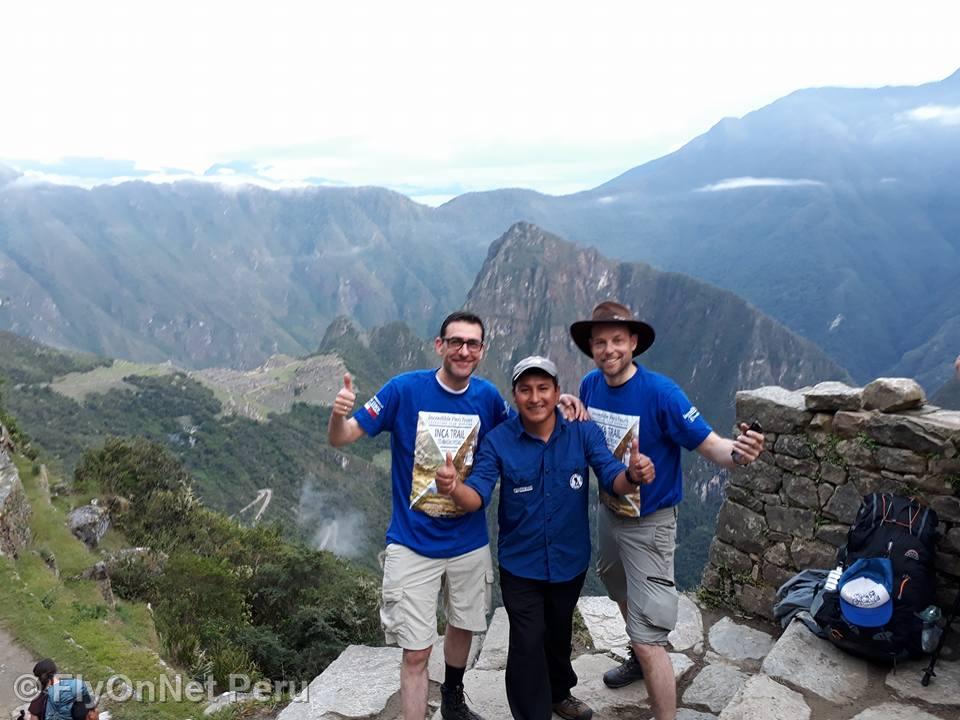 Fotóalbum: Arrival of the group of hikers at Machu Picchu